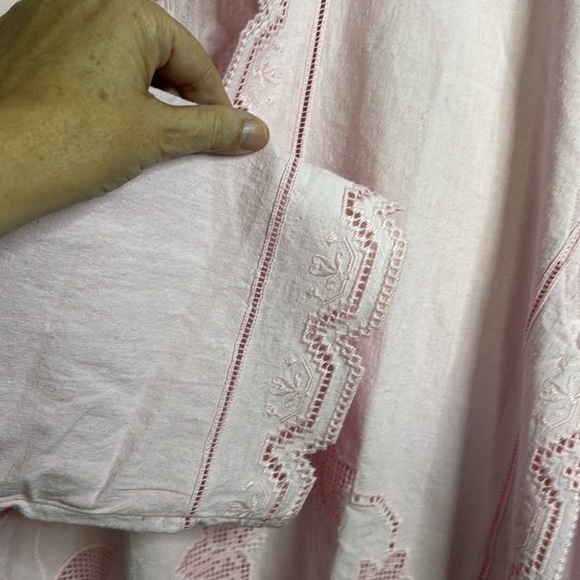 EUC OROTON Tablecloth Lace Top and Short Set in ballet pink shorts size 6 top 8 - Picture 9 of 13